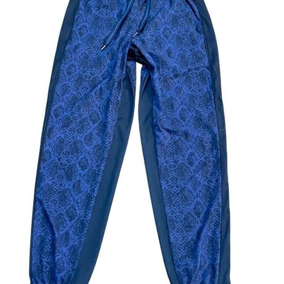 Athleta Brooklyn Jogger Blue Snakeskin Print Size 0 - Picture 1 of 4